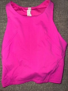 lululemon athletica Hot Pink High-Neck Crop Tank